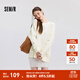 森馬（Semir）毛衣女冬季oversize小狗提花圓領(lǐng)軟糯毛衫慵懶風(fēng)溫柔甜美上衣 白色調00311 M