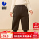 迷你巴拉【保暖抑菌】男女童長(cháng)褲加絨褲子冬新款 深咖啡50904 【蓄熱一體絨】 100