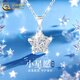 中國黃金（CHINA GOLD）中國黃金925銀星星項鏈2025小眾輕奢鎖骨鏈結婚送女朋友生日禮物 小星愿吊墜【贈銀鏈+品牌禮盒】