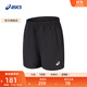 亞瑟士ASICS男子跑步短褲反光夜視舒適透氣短褲 2031F360-001 黑色 L