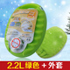 MPPMCK日本熱水袋湯婆子加厚環(huán)保注水暖水袋充水暖手寶暖寶寶暖腳暖肚子 綠色大號2200ml 帶綠色絨套