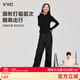 VVC休閑褲男女秋冬戶(hù)外防風(fēng)透氣褲子寬松工裝褲傘兵褲沖鋒褲 星空黑 L