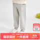 笛莎（DEESHA）笛莎童裝女童褲子2025年秋裝兒童女寶寶可愛(ài)休閑長(cháng)褲 淺灰 100