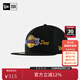NBA-New era湖人隊 Just Don 刺繡百搭平檐帽 時(shí)尚全封平檐棒球帽黑色M