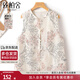 絲柏舍V領(lǐng)馬夾2025秋裝新款女裝時(shí)尚國風(fēng)單排扣氣質(zhì)短款馬甲