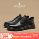 夢(mèng)特嬌（MONTAGUT）皮鞋男英倫風(fēng)秋季新款商務(wù)正裝男鞋百搭系帶休閑鞋男增高鞋子男