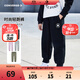 Converse匡威童裝男童長(cháng)褲2025春季新款中大童女童休閑運動(dòng)褲百搭束腳衛褲 正黑色 150 /63 【建議身高140-152cm】