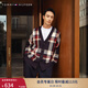 TOMMY HILFIGER【拼色開(kāi)衫】秋冬男女商務(wù)休閑學(xué)院慵懶V領(lǐng)寬松針織外套毛衣 【格紋開(kāi)衫】-藏青格紋FAP L （推薦：150-165斤）