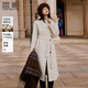 香影【100%純羊毛】雙面呢羊毛大衣女2025冬季新款白色毛呢外套 鷺白 L 165/88A/110-125斤