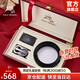 保羅美思得（POLOMEISDO）男士皮帶男雙扣套裝自動(dòng)扣牛皮褲帶生日禮物送男友老公父親實(shí)用 600667+600867【雙扣頭套裝】 120cm 長(cháng)度可裁剪