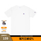Champion冠軍棉T恤男夏季美式復(fù)古運(yùn)動情侶圓領(lǐng)簡約多巴胺穿搭短袖上衣女 白色 S