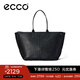 愛(ài)步（ECCO）托特包女 25年新款百搭拼接手提大容量單肩女包9108248 黑色910824890000