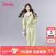 笛莎（DEESHA）童裝女童秋套裝2025年秋冬季新款中大童寬松休閑針織兒童運動(dòng)套裝 淺豆綠 150