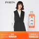 PORTS寶姿女裝 秋季新品百搭無(wú)袖中長(cháng)款風(fēng)衣SA9T010GFQ037 黑色 S (4)
