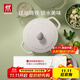雙立人（ZWILLING）琺瑯鑄鐵鍋湯鍋燉鍋微壓鍋雙耳煲湯鍋24cm燉肉鍋電磁爐通用火鍋 白色鑄鐵鍋24cm3.8L