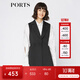 PORTS寶姿女裝 秋季新品百搭無袖中長款風(fēng)衣SA9T010GFQ037 黑色 S (4)