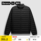 蕉內(nèi)（Bananain）氫氣301A男士輕薄羽絨服立領(lǐng)修身內(nèi)搭秋冬保暖易穿搭外套 【高領(lǐng)】黑色 M