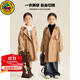 G.DUCKKIDS童裝女童外套春秋2025新款兒童衣服洋氣雙排扣連帽風(fēng)衣女孩秋裝 卡其色 130 尺碼7~8歲【120-130cm】