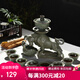 澳爵斯 可自動(dòng)出水 創(chuàng  )意功夫茶具套裝 紫砂陶瓷 整套茶杯茶壺茶道 08款：牛氣沖天-茶末