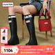 HUNTER雨靴經(jīng)典惠靈頓高筒靴2.0英倫雨鞋靴長(cháng)筒靴騎士靴女 黑色/BLK 38