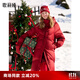 歌莉婭 新年紅品羽絨服女款紅色新中式盤(pán)扣鵝絨服外套1BNR8D200 53R椒紅 L