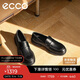 愛步（ECCO）秋冬牛皮商務(wù)英倫風(fēng)樂福皮鞋男 都市首爾522324 黑色43