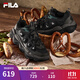 斐樂(lè )（FILA）官方豌豆鞋男鞋老爹鞋運動(dòng)鞋新款休閑鞋老爹鞋 黑/夜森林綠-BM 41