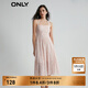 ONLY氣質(zhì)碎花無(wú)袖長(cháng)款A字吊帶連衣裙女|123207131 HBG 粉色玫瑰滿(mǎn)印PINK ROSE AOP M (165) 84A