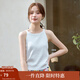 茵曼（INMAN）冰絲清涼內搭薄款女裝背心針織衫百搭休閑打底2025夏季新品上衣 白色 M