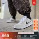 耐克女子輕便平底運(yùn)動(dòng)鞋冬季膠底板鞋低幫NIKE DUNK LOW HV1800 101白/塵光子色/白/金屬銀/煤黑 41