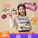 安踏兒童運動(dòng)鞋女大童鞋2025秋季新品潮流舒適布朗尼學(xué)生休閑鞋 【女款布朗尼】黑/白/粉8829-3 34 腳長(cháng)約21.5cm