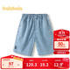 巴拉巴拉童裝兒童褲子夏季薄款牛仔短褲2025五分褲舒適不掉色208225109104