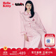 野獸派家居（tbh）三麗鷗Hello Kitty天絲棉家居服套裝軟棉棉四季條紋睡衣 長(cháng)款 XS