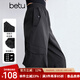 百圖betu女裝2025夏季新款休閑褲山系戶(hù)外工裝褲透氣面料褲子2504D05 黑色 M
