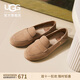 UGG春季女士舒適平底樂(lè )福鞋雙鞋墊單鞋豆豆鞋1147350SAN|沙色 38