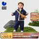 迷你巴拉軟牛仔長(cháng)袖套裝男童寶寶恐龍兩件套2025春新款