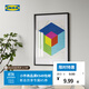 宜家（IKEA）RODALM略達姆畫(huà)框相框掛墻畫(huà)框墻面裝裱現代家用 3張圖片畫(huà)框白色55x28cm