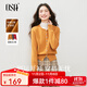 OSA【福運開(kāi)衫】歐莎復古落日黃針織開(kāi)衫女秋冬新款正肩圓領(lǐng)上衣 日落黃色 M