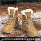 JASONWOOD輕奢雪地靴子男冬季新款大碼戶外運(yùn)動(dòng)休閑作戰(zhàn)靴厚底防滑耐磨抗寒 棕色 【品牌男鞋】 41 【運(yùn)動(dòng)鞋碼】