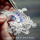 王的手創(chuàng)手工銀花絲獅子胸針高檔胸花原創(chuàng)設(shè)計感小眾國潮男女 大師手工（純銀嵌寶）