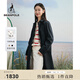 beanpole濱波  春季新款女士戶(hù)外藏青色優(yōu)雅基本長(cháng)款風(fēng)衣外套 藏青色 S 160/84A