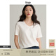 旅途原品ltyp 醋酸t恤女三醋酸短袖進(jìn)口百搭廓形T秋季簡(jiǎn)約純色上衣 珍珠白-日本三醋酸 XS （現貨）