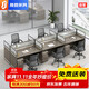 晟晏辦公家具簡(jiǎn)約現代職員屏風(fēng)工位辦公桌椅組合王型六人位【含柜椅】