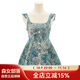 森女部落原創(chuàng  )蕾絲花邊拼接娃娃領(lǐng)泡泡袖白襯衫夏法式甜美上衣疊穿 連衣裙（單件） M