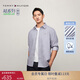 Tommy Hilfiger【免燙肌理】25春夏新款男裝商務(wù)休閑純色條紋長(cháng)袖襯衫外套