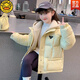哈羅小黃鴨HAL.DUCK羽絨棉服女童冬裝2025新款加厚中大童兒童韓版洋氣假兩件棉襖潮酷 淺黃色 170 建議身高155-165cm左右