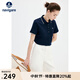 Navigare意大利小帆船女士T恤25春夏季新品休閑簡(jiǎn)約POLO衫百搭時(shí)尚體恤衫 海軍藍 M