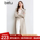 百圖betu女裝秋季新款風(fēng)衣收腰顯瘦百搭中長(zhǎng)款風(fēng)衣外套女2409T71 燕麥色 L