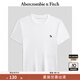 ABERCROMBIE & FITCH【多色圓領(lǐng)T】女裝25夏季美式經(jīng)典小麋鹿圓領(lǐng)短袖T恤KI139-5272 白色 S (165/92A)