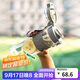 樂扣樂扣（LOCK&LOCK）夏季雙飲塑料運(yùn)動(dòng)水杯帶吸管提手戶外水壺便攜男女杯子灰色800ml